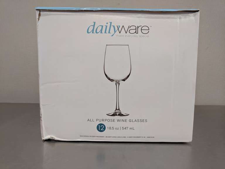 Dailyware All Purpose Wine Glasses, 11 Glasses - 18.5 oz - Dutch Goat