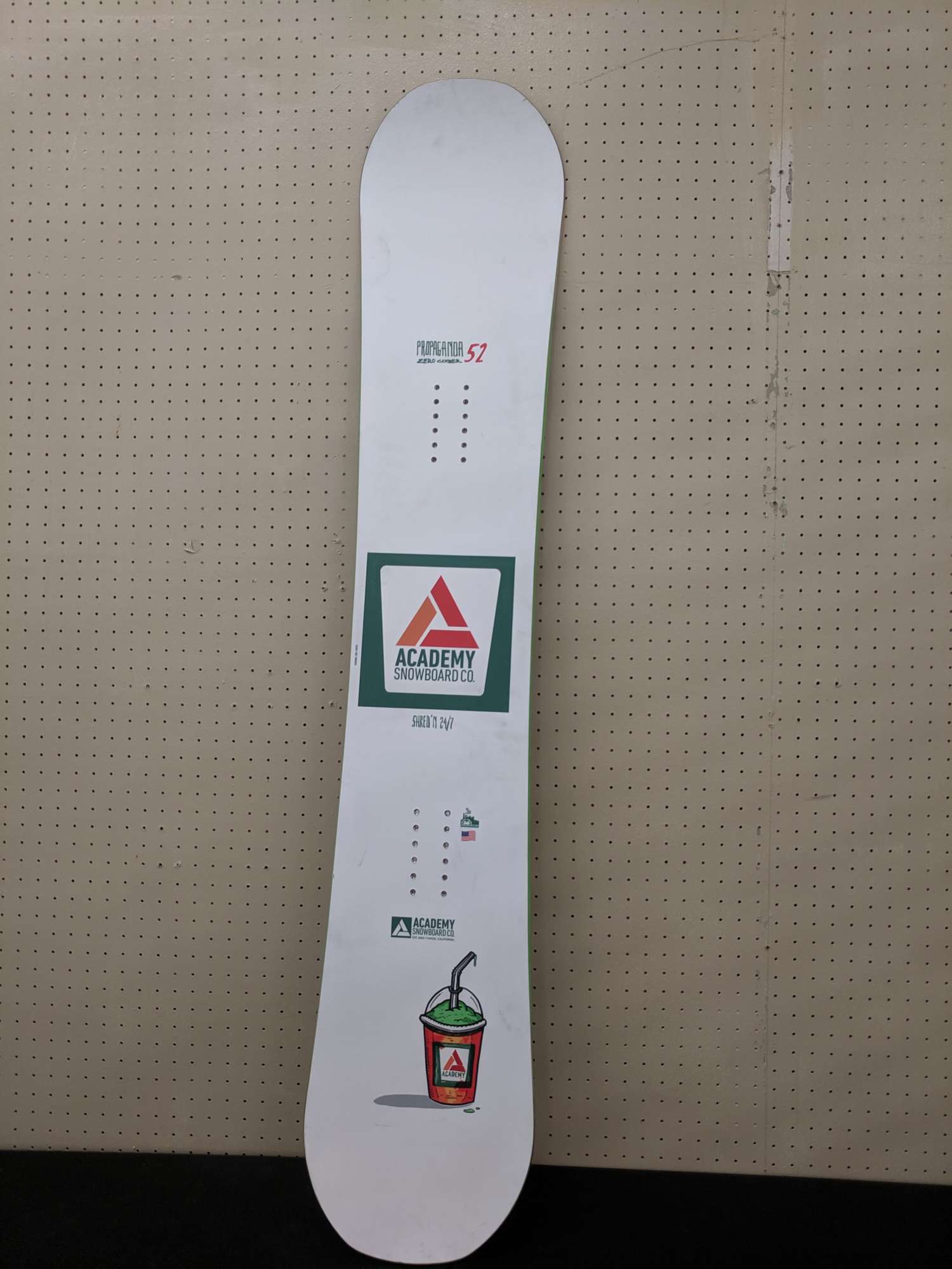 Academy Snowboard Co. Propaganda 52 Zero Camber Snowboard 152