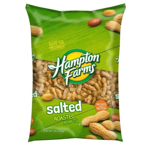 Hampton Farms Salted Roasted Peanuts – 5lb (2.27 kg)