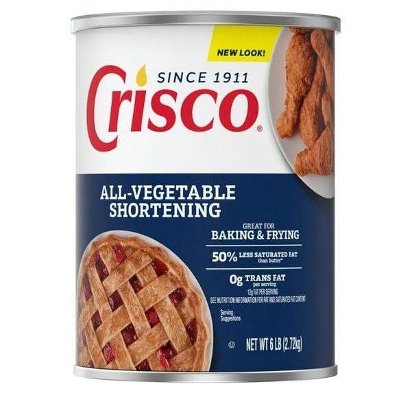Crisco All-Vegetable Shortening for Baking & Frying – 6lb (2.72kg)