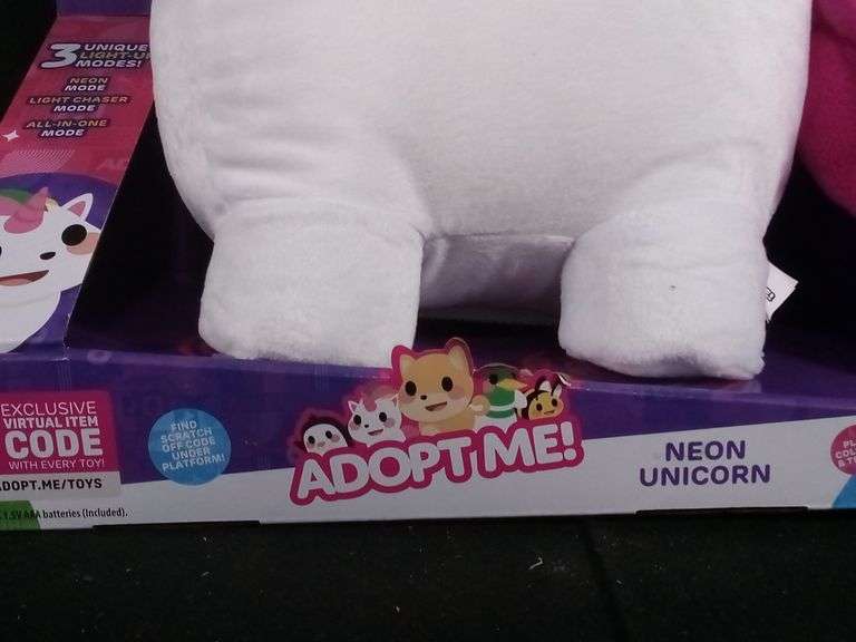Adopt Me! Neon Unicorn Light-up Plush - Dutch Goat