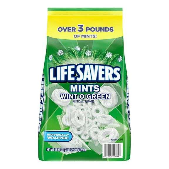 Life Savers Wint O Green Mints Hard Candy – 53.95 oz