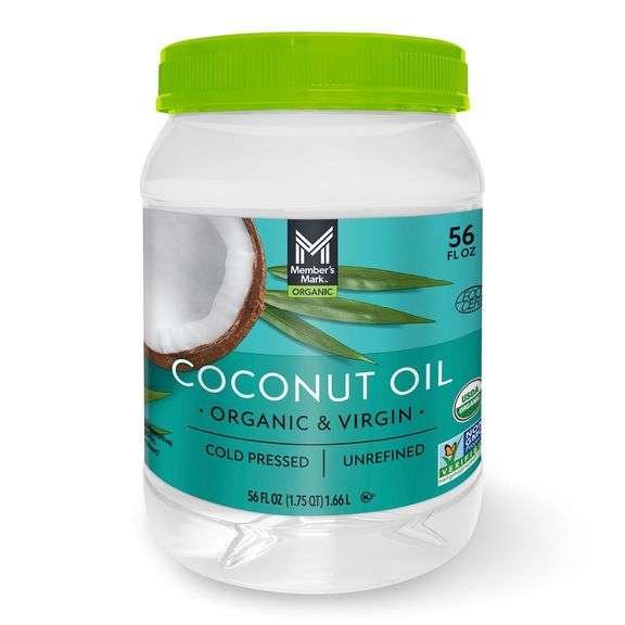 Member's Mark Organic Virgin Coconut Oil – White 56 fl oz