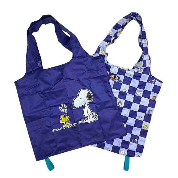 Lot of 3 MyTagalongs X Peanuts Folding Totes Set – 22"x17" 2-Pieces ea.