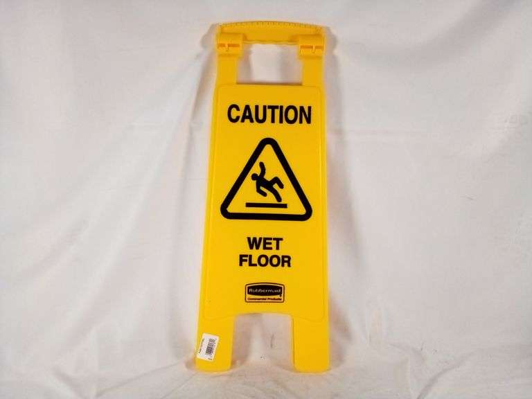 Rubbermaid Commercial Caution Wet Floor Sign – Yellow
