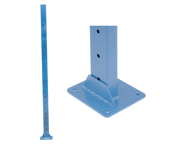 Heavy Duty Steel Upright – Blue 48"H