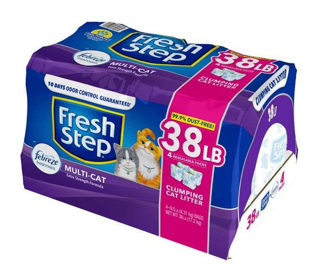 Fresh Step Multi-Cat Scented Clumping Cat Litter with the Power of Febreze
