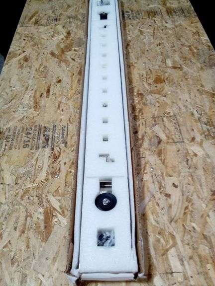 Bowden Top Mount Barn Door Hardware Kit – 120" RAI Satin Nickel