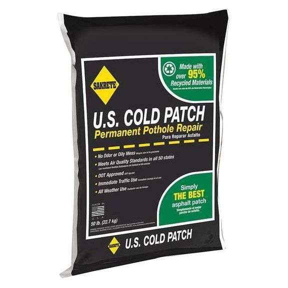 Sakrete Of North America 50 LBS US Cold Patch Permanent Pothole Repair Bag