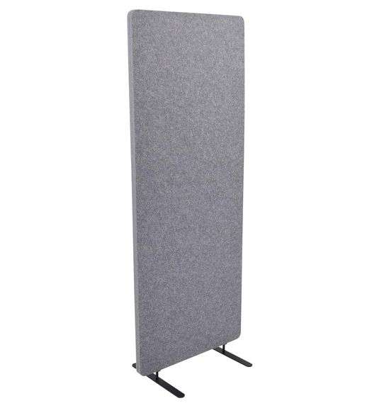 Stand Up Desk Store ReFocus Raw Freestanding Acoustic Desk Divider Privacy Panel