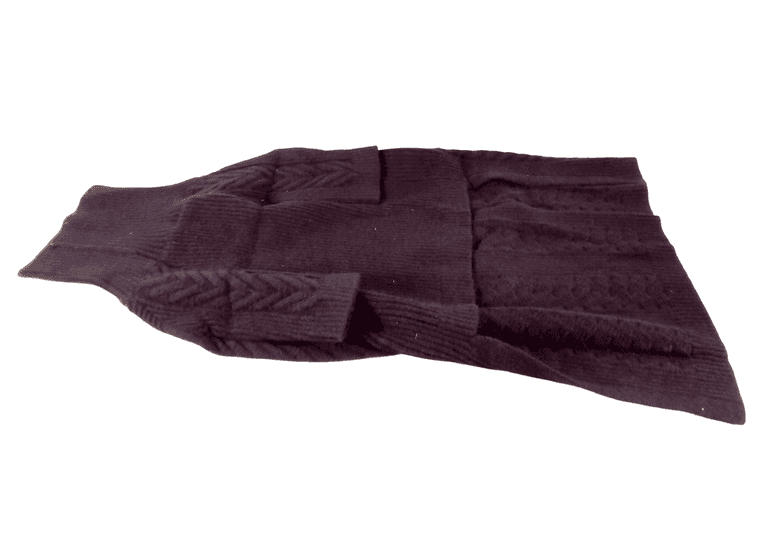 Turtleneck Knitted Pet Sweater for Small Dogs – Dark Purple 3XL No: 13 Material