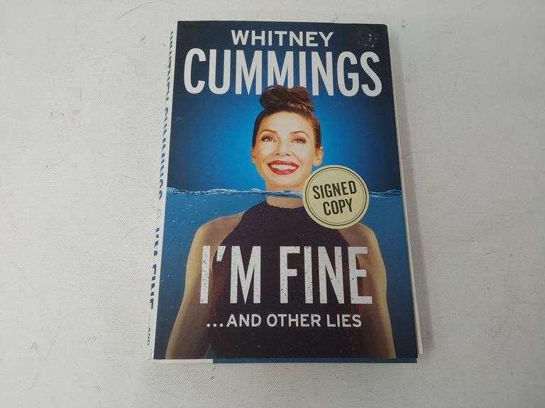 Whitney Cummings "I'm Fine...And Other Lies" Signed Copy Hardcover Book