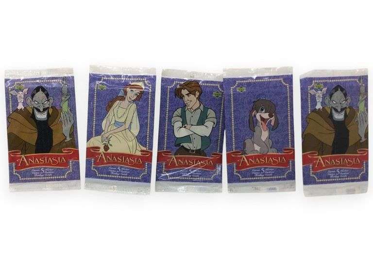 5 Pack LOT Anastasia 1998 Upper Deck Trading Cards Factory Sealed - 5 Pack Set