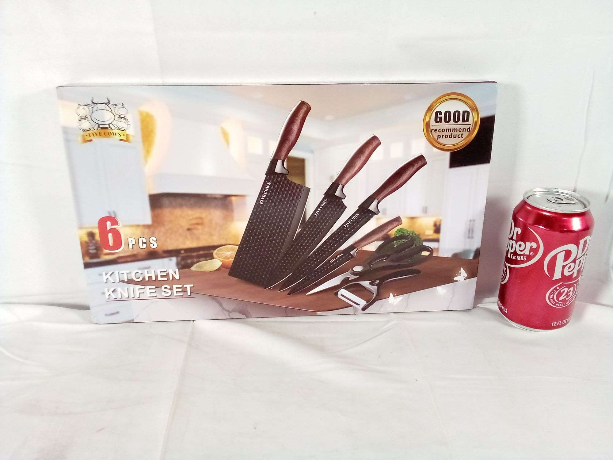 Five Cows Kitchen Knife Set – Brown 6-Pcs - Dutch Goat
