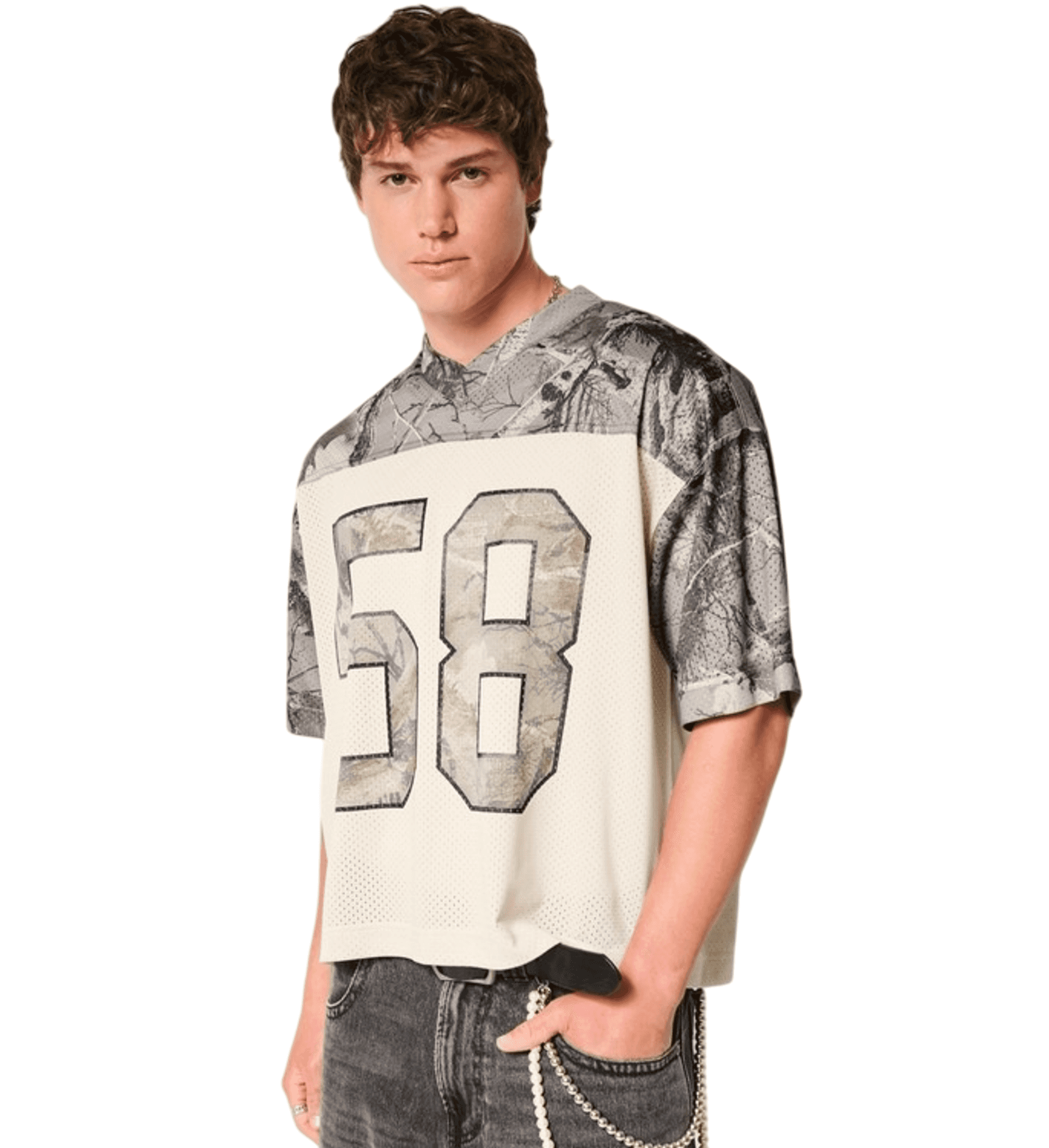 Hollister Men's 58 Baggy Crop Fit – Camo Size: L - Dutch Goat