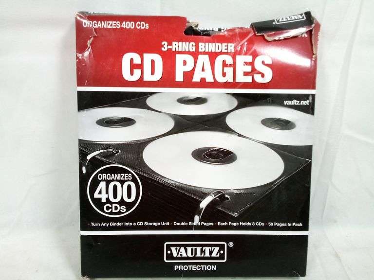 Vaultz 3-Ring Binder CD Insert Pages – Organizes 400 CDs - Dutch Goat