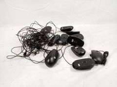 Assortment Of Optical Wired Mouse, Black
