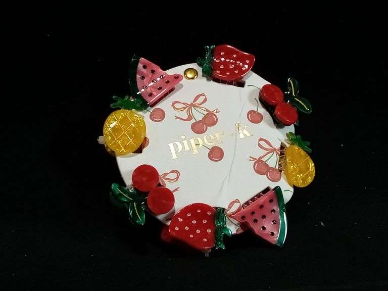 Piper K, Summer Fruit Claw Hair Clips
