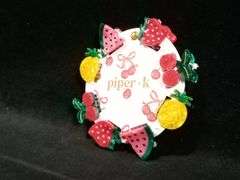 Piper K, Summer Fruit Claw Hair Clips
