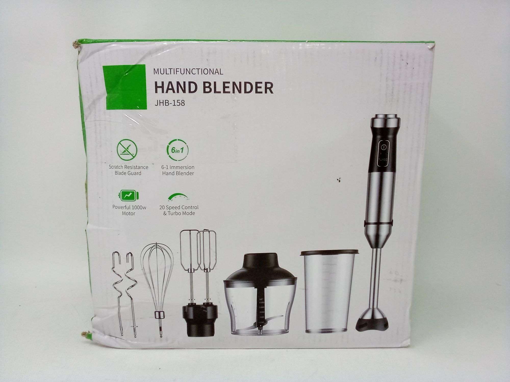 Multifunctional Hand Blender – Silver 120V~60Hz 500W JHB-158