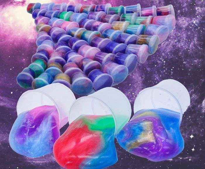 ZonFRTO Galaxy Putty Slime Super Soft Sludge Toy – 64 Pcs