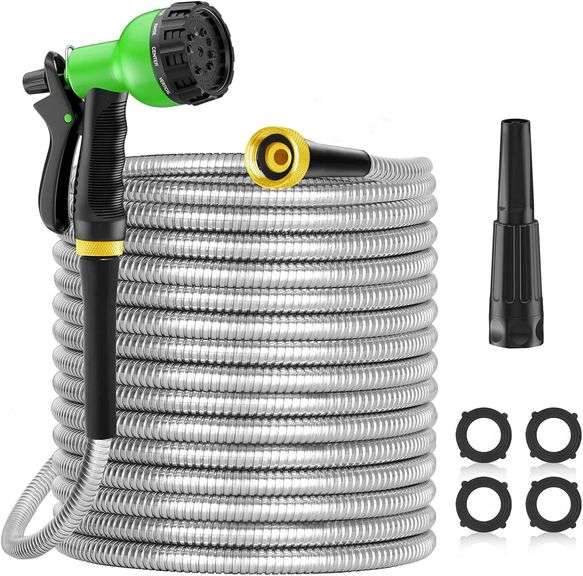 Expandable Garden Hose With Spray Gun, Flexible