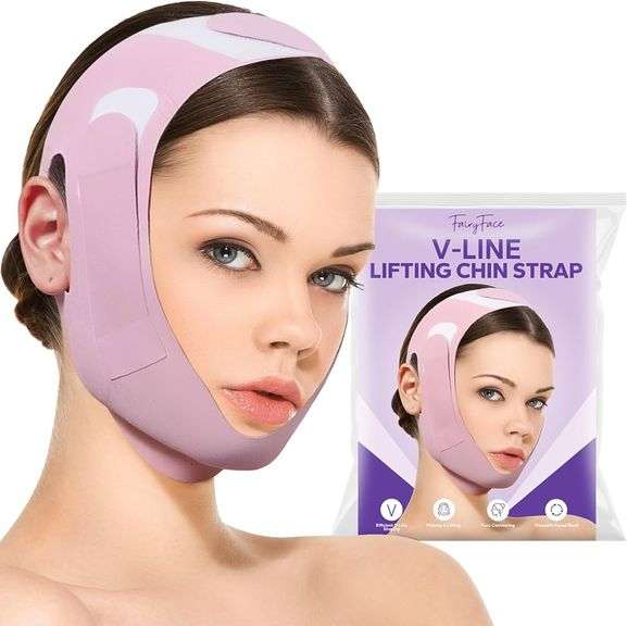V Line, Face Liftine Belt, Pink