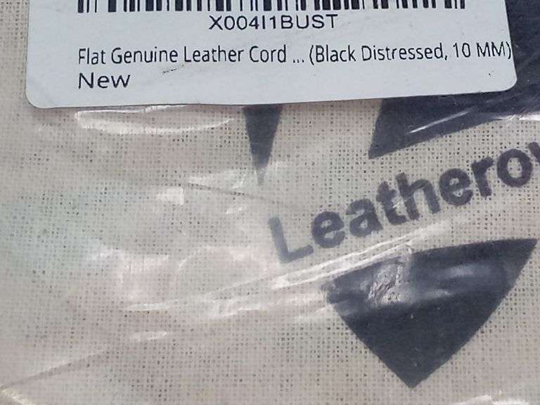 Assortment of 2 Leatherow Flat Genuine Leather Cords