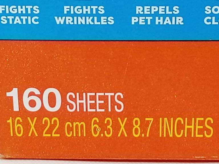 Bounce Outdoor Fresh Dryer Sheets – 6.3" x 8.7" 160 Sheets