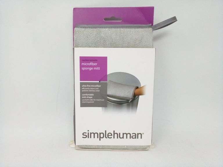 Simplehuman, Microfiber Sponge Mitt, Grey KT1008