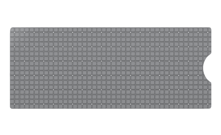 Dexi Extra Long Bath Tub Shower Mat – Grey 39" x 16"