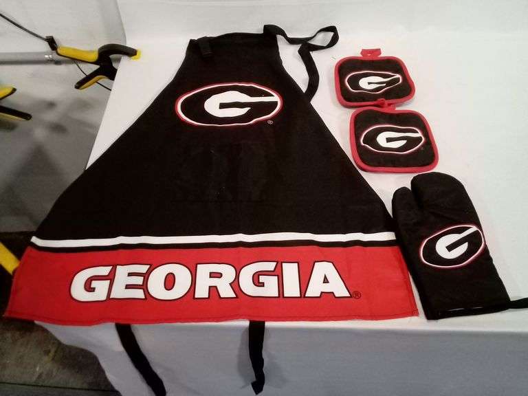 Georgia Apron, Oven Mitt and Pot Holders Set – 4 Piece