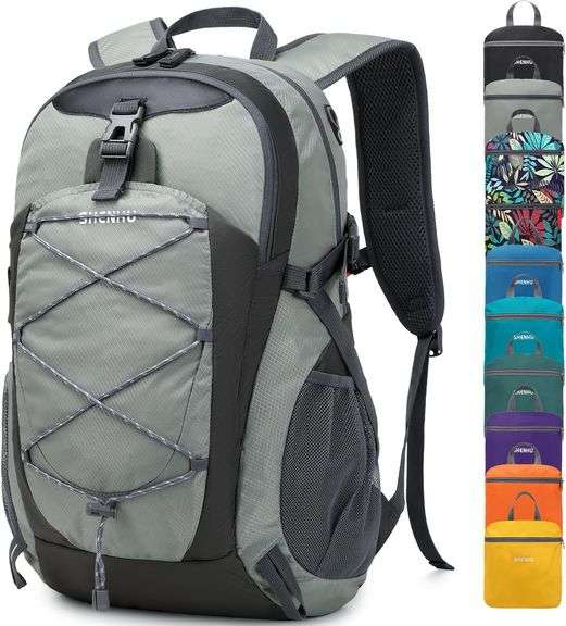 SHENHU, Waterproof Hiking Backpack, Lightweight Outdoor Pack, Black