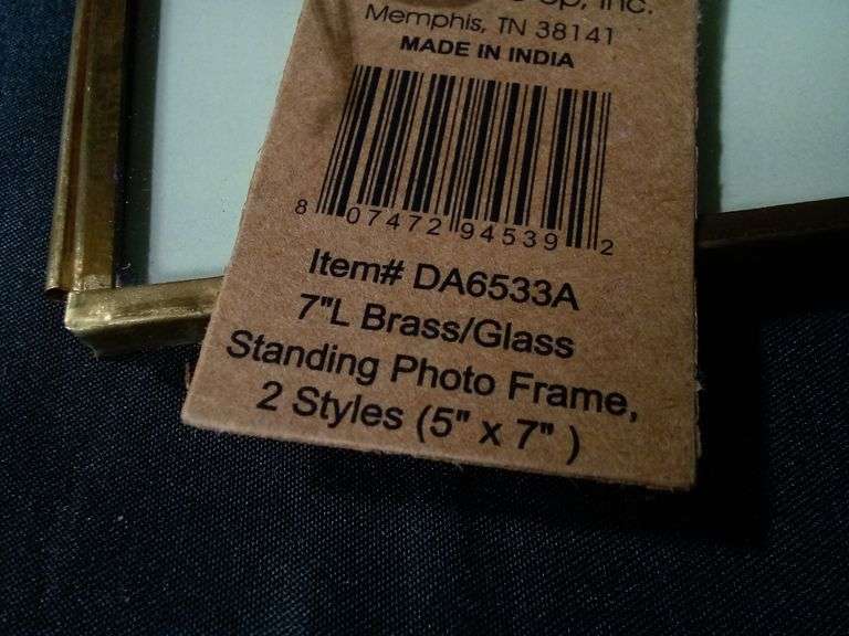 Lot Of 2 Creative Co-op, Standing Photo Frame, 2 Styles, 5" x 7"