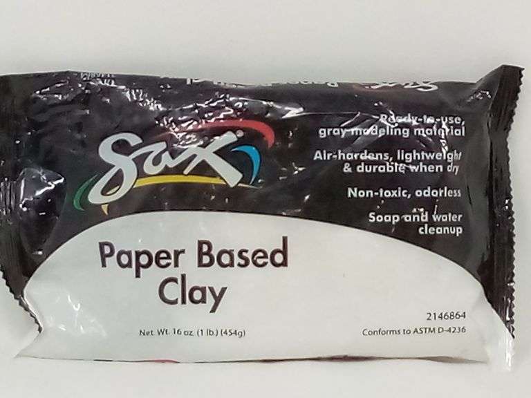 Lot of 6 Sax Paper Based Clay – 16 oz