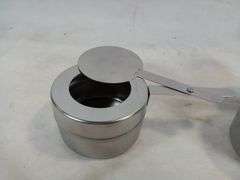 Lot of 2 Stainless Steel Chafing Fuel Holder