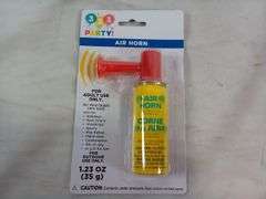 Lot of 4 321 Party! Portable Handheld Air Horn – 1.23 oz ea.