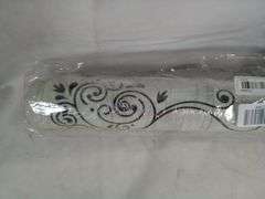 Kitchen Mat - "Welcome" with butterflies & scroll designs