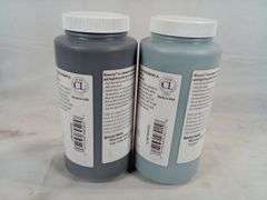 Assortment of 2 Mayco Elements Glazes – 16 fl oz each - Black Ice & Caribbean Blue