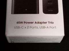 Samsung, 65W Power Adapter Trio, Black