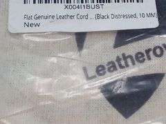 Assortment of 2 Leatherow Flat Genuine Leather Cords