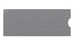 Dexi Extra Long Bath Tub Shower Mat – Grey 39" x 16"