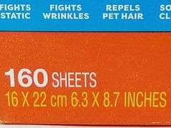 Bounce Outdoor Fresh Dryer Sheets – 6.3" x 8.7" 160 Sheets