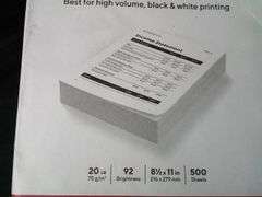 Lot Of 2 TRU RED, Copy Paper, 92 Brightness, 8.5" x 11", 320 Oz, 500 Sheets