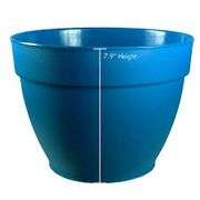 Lot Of 3 Deroma, Recycled Jacinto Planter, Blue, 10"