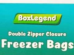 BoxLegend, Double Zipper Closure Freezer Bags, 140 Count