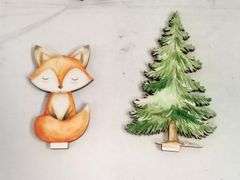 FYSUIMU, 12 Pcs Woodland Animal Table Signs