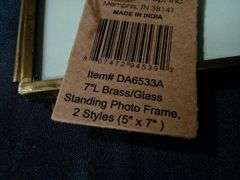 Lot Of 2 Creative Co-op, Standing Photo Frame, 2 Styles, 5" x 7"