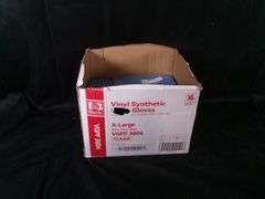 Lot Of 4 Basic, Vinyl Synthetic Gloves, Clear, X-Large, 100 Count VGPF 3004
