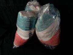 Lot Of 4 Kaufman, Oversized Cotton Beach Towels, Coral/Sea Glass, 2 Pack